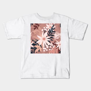 Botanical Floral Seamless pattern 3 Kids T-Shirt